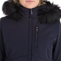 Poivre Blanc, Stretch Ski Jacket Ski-jas Dames Gothic Blauw 25 Poivre Blanc, Stretch Ski Jacket Ski-jas Dames Gothic Blauw -Ski-Jassen Winkel poivre blanc stretch ski jacket aa jas gevoerd dames gothic blauw 22poivr104v2 BI 12