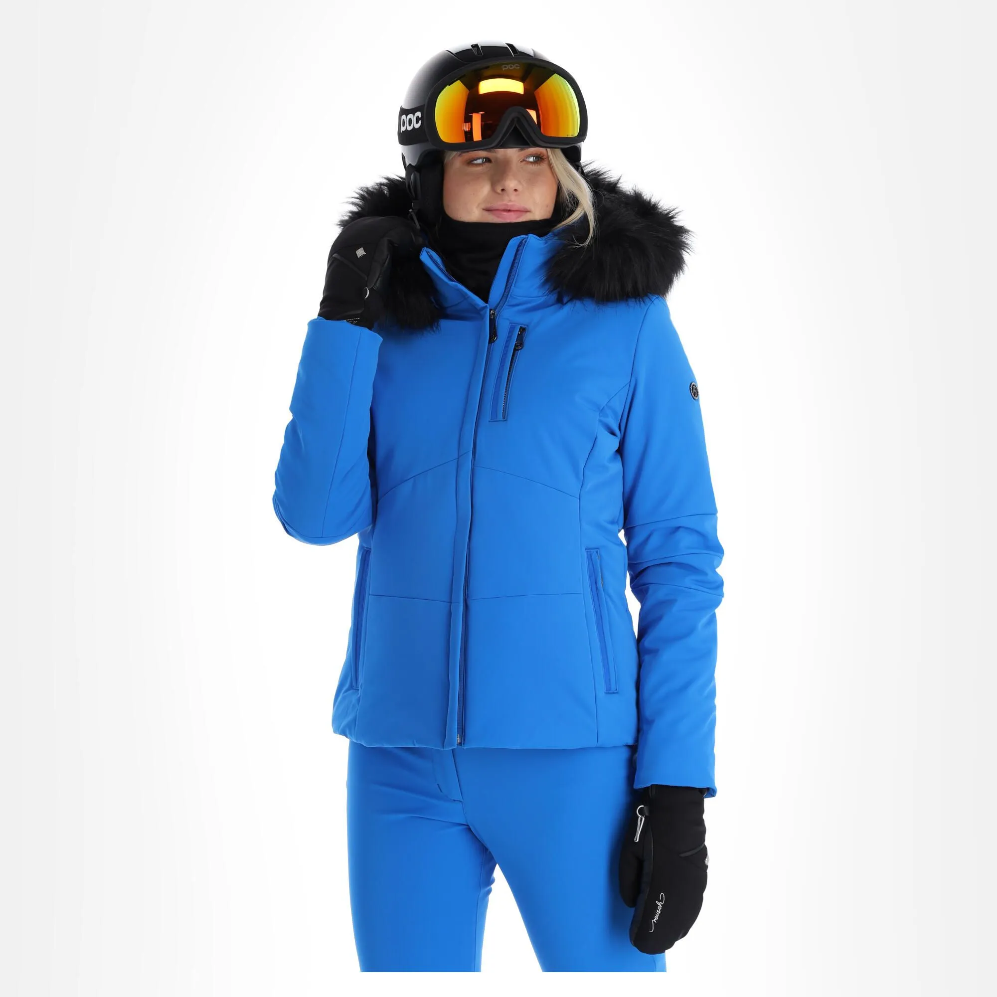 Poivre Blanc, Stretch Ski Jacket Ski-jas Dames King Blauw 3 Poivre Blanc, Stretch Ski Jacket Ski-jas Dames King Blauw