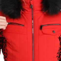 Poivre Blanc, Stretch Ski Overall Ski Overall Dames Leopard Scarlet Rood -Ski-Jassen Winkel poivre blanc stretch ski overall da ski overall dames leopard 22poivr110v2 BI 17