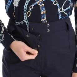 Poivre Blanc, Stretch Ski Pants Skibroek Dames Gothic Blauw -Ski-Jassen Winkel poivre blanc stretch ski pants ba skibroek gevoerd dames gothic 22poivr107v4 BI 05