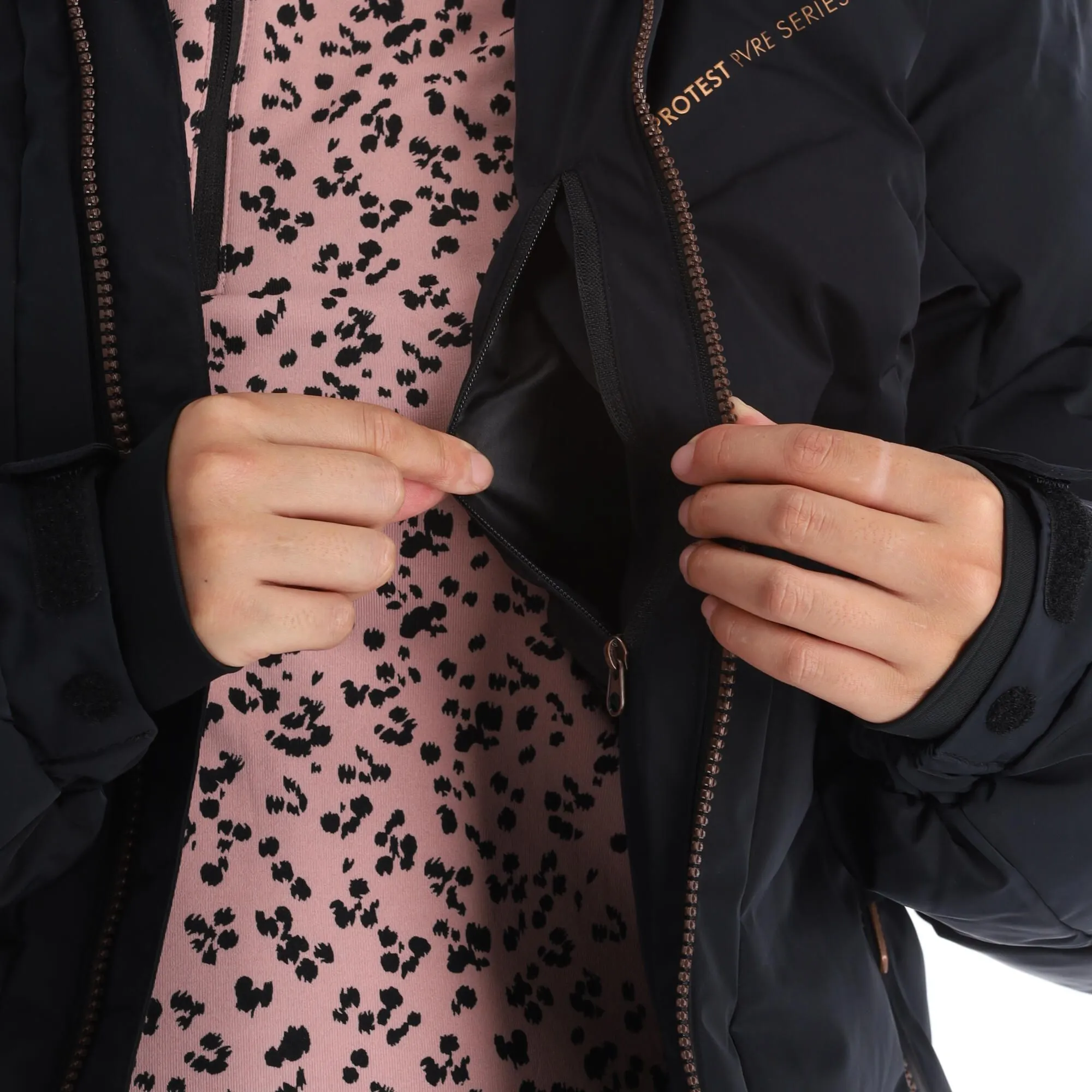 Protest, Prtartss Ski-jas Dames True Zwart 14 Protest, Prtartss Ski-jas Dames True Zwart - Afbeelding 12