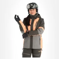 Rehall, Evy-R Ski-jas Dames Gunmetal Grijs 16 Rehall, Evy-R Ski-jas Dames Gunmetal Grijs -Ski-Jassen Winkel rehall evy r aa jas gevoerd dames gunmetal grijs 22rehal139v4 BI 04