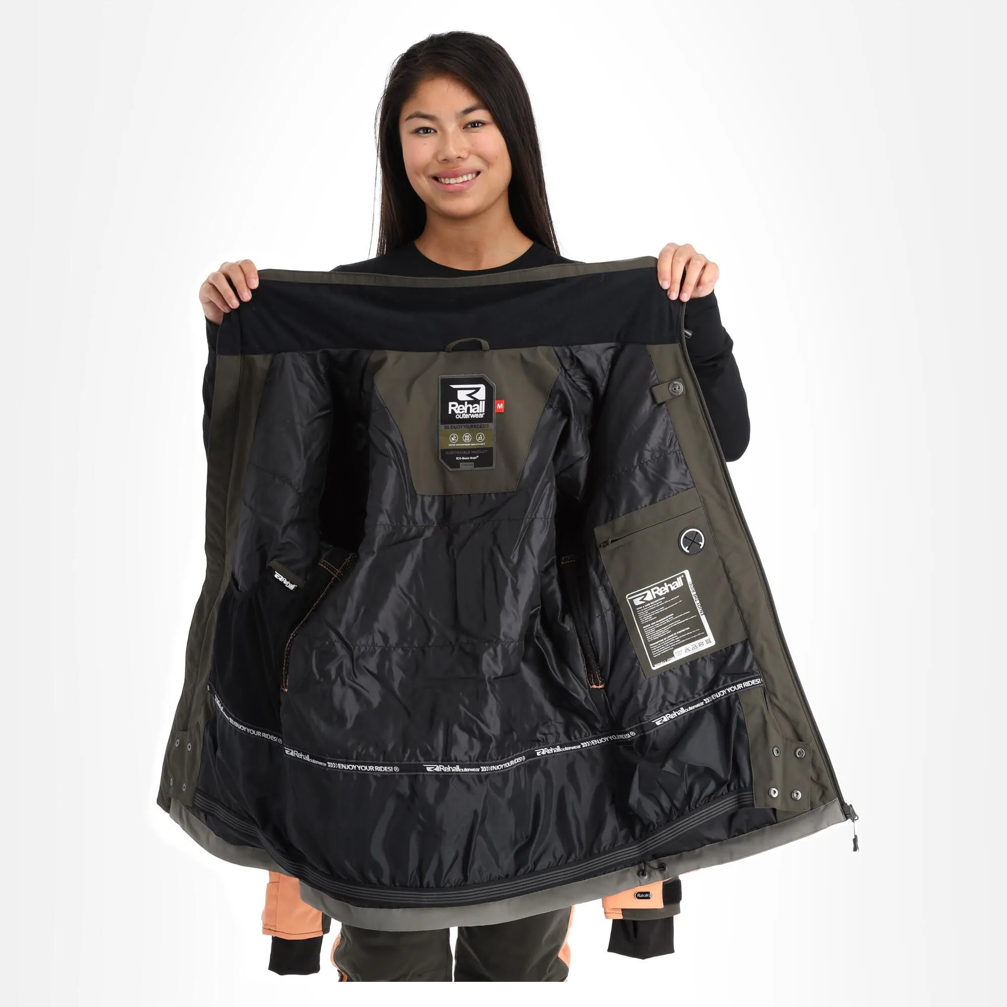 Rehall, Evy-R Ski-jas Dames Gunmetal Grijs 7 Rehall, Evy-R Ski-jas Dames Gunmetal Grijs - Afbeelding 5