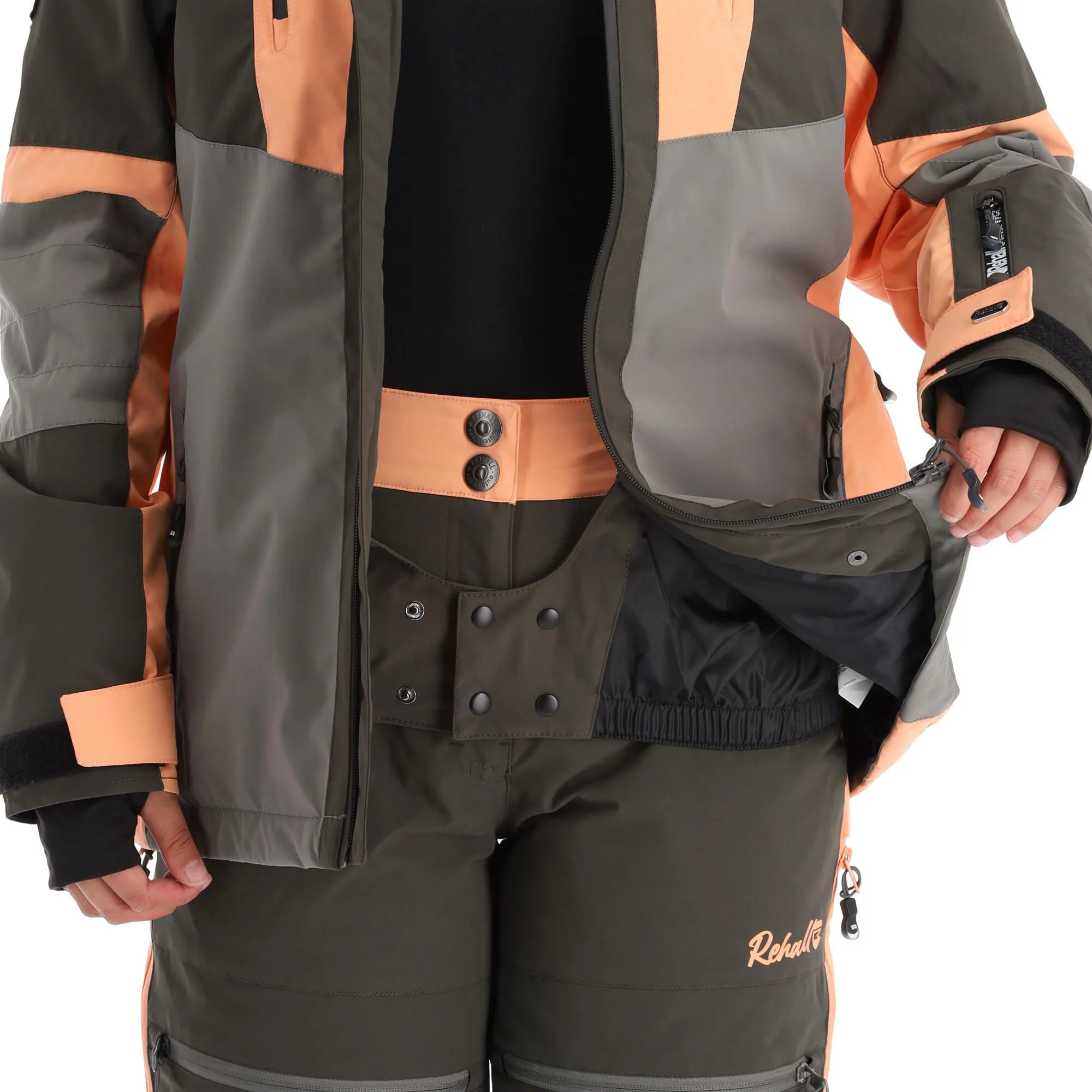 Rehall, Evy-R Ski-jas Dames Gunmetal Grijs 8 Rehall, Evy-R Ski-jas Dames Gunmetal Grijs - Afbeelding 6