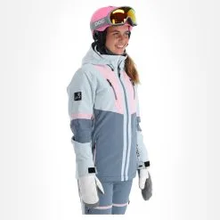 Rehall, Evy-R Ski-jas Dames Ice Blauw -Ski-Jassen Winkel rehall evy r aa jas gevoerd dames ice blauw 22rehal139v2 BI 04