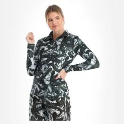 Rehall, Isa-R Skipully Dames Snake Blauw -Ski-Jassen Winkel rehall isa r ga ski pully dames snake blauw 22rehal151v3 BI 04