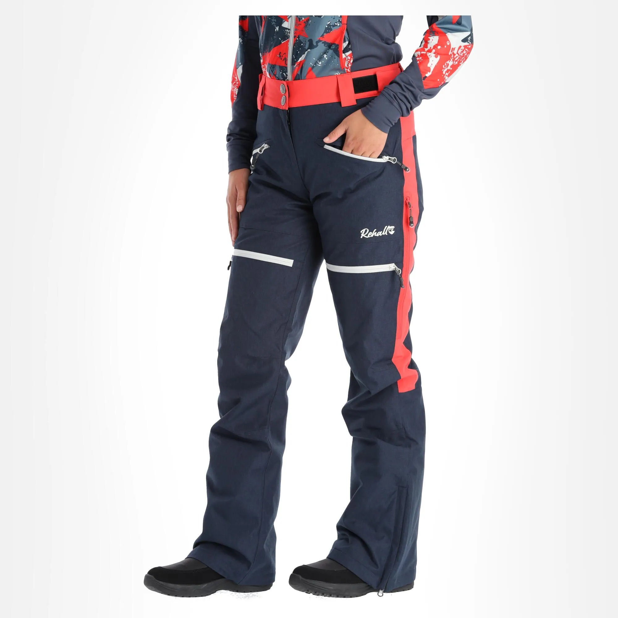 Rehall, Jaydi-R Skibroek Dames Coral Roze 5 Rehall, Jaydi-R Skibroek Dames Coral Roze - Afbeelding 3