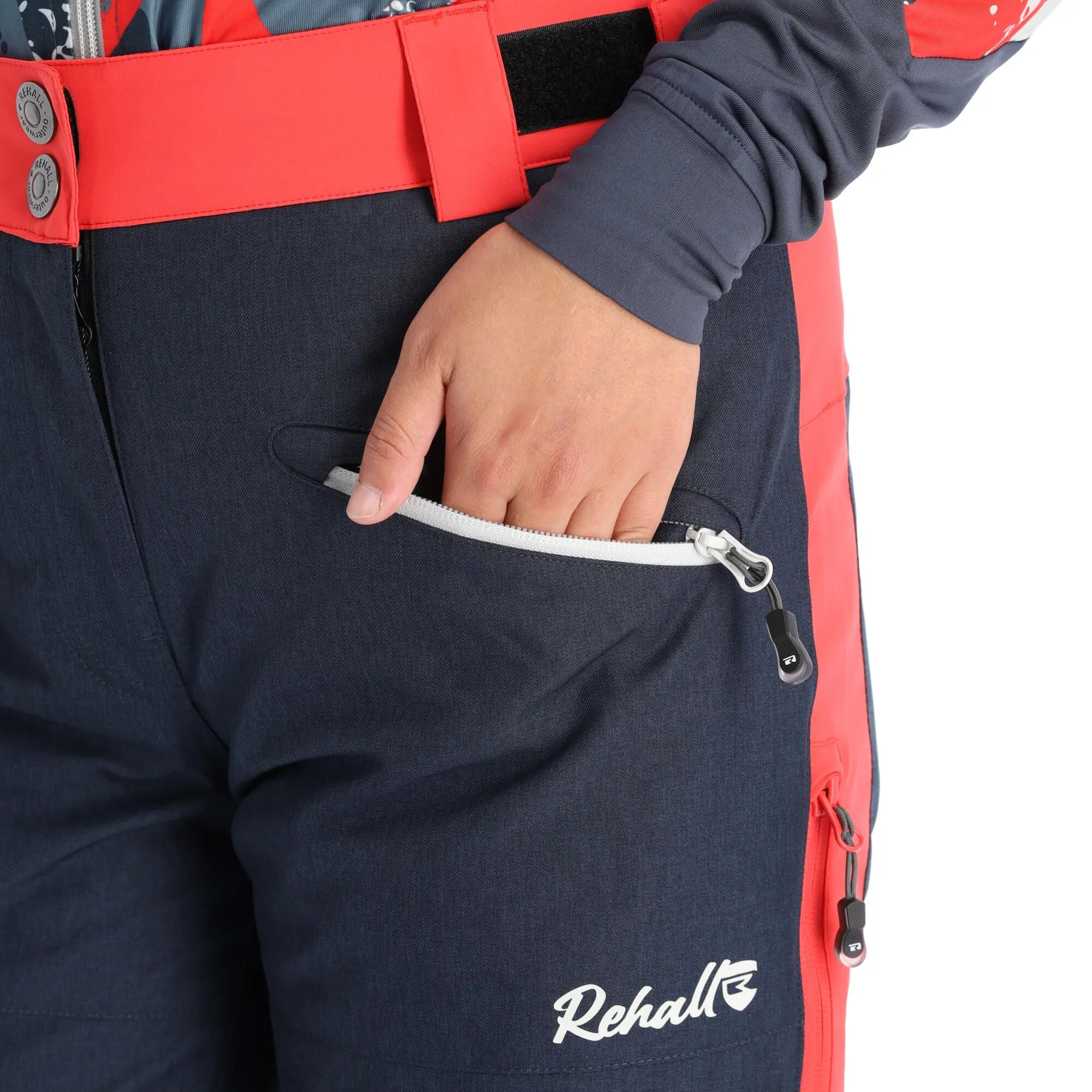 Rehall, Jaydi-R Skibroek Dames Coral Roze 9 Rehall, Jaydi-R Skibroek Dames Coral Roze - Afbeelding 7