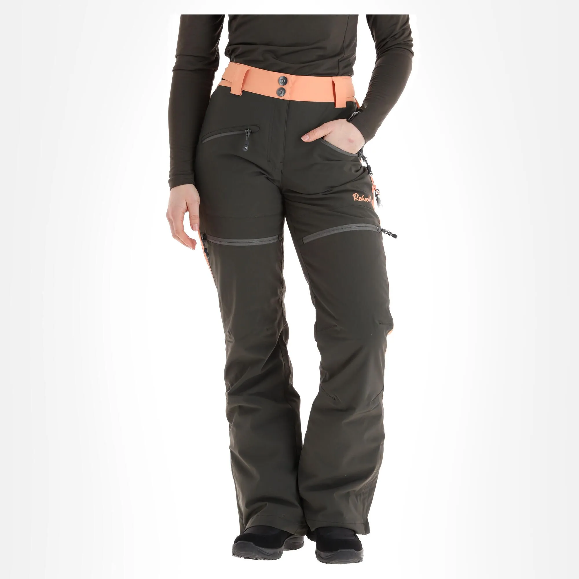 Rehall, Jaydi-R Skibroek Dames Graphite Grijs 3 Rehall, Jaydi-R Skibroek Dames Graphite Grijs