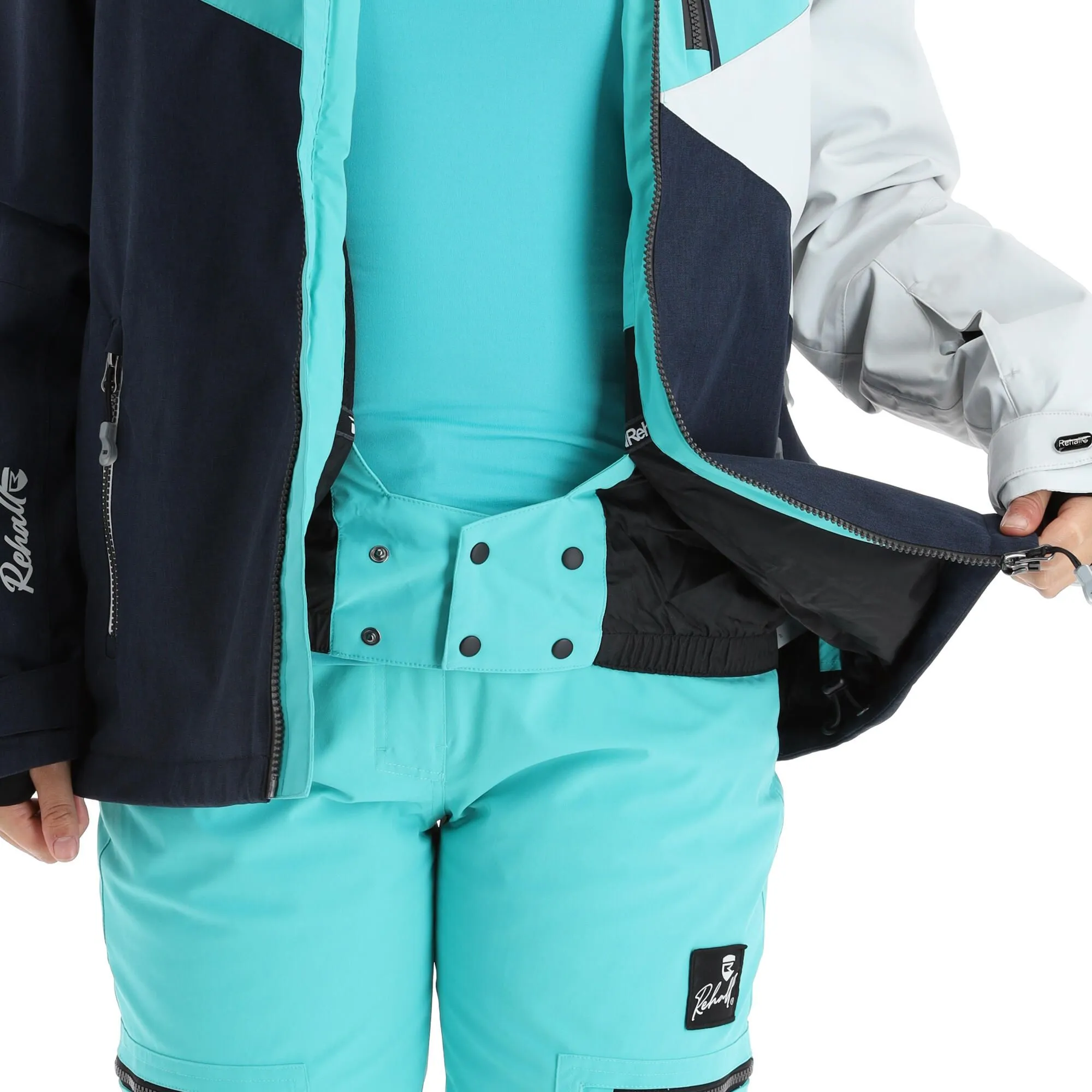 Rehall, June-R Ski-jas Dames Aqua Blauw 8 Rehall, June-R Ski-jas Dames Aqua Blauw - Afbeelding 6