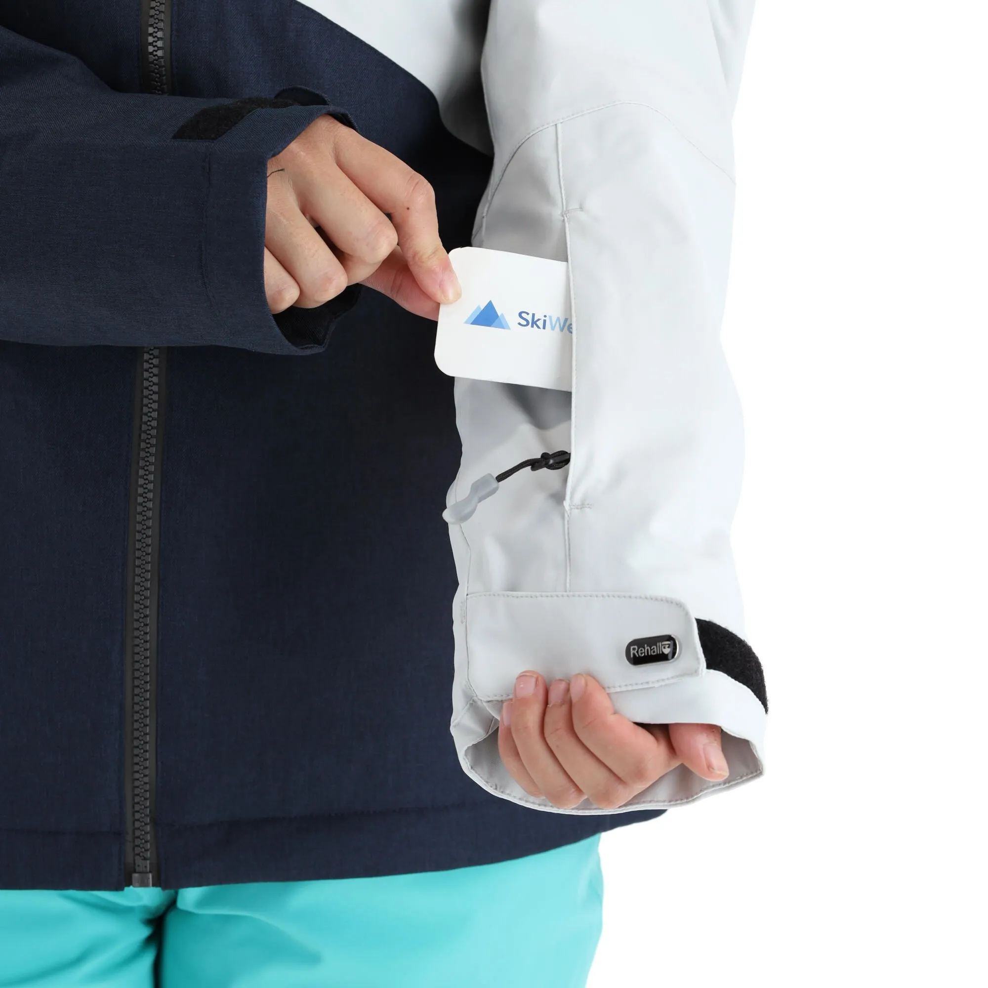 Rehall, June-R Ski-jas Dames Aqua Blauw 9 Rehall, June-R Ski-jas Dames Aqua Blauw - Afbeelding 7