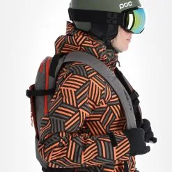 Rehall, Kiki-R Ski-jas Dames Gunmetal Blocks Grijs -Ski-Jassen Winkel rehall kiki r aa jas gevoerd dames gunmetal blocks grijs 22rehal142v4 BI 05