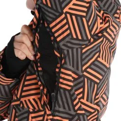 Rehall, Kiki-R Ski-jas Dames Gunmetal Blocks Grijs -Ski-Jassen Winkel rehall kiki r aa jas gevoerd dames gunmetal blocks grijs 22rehal142v4 BI 10