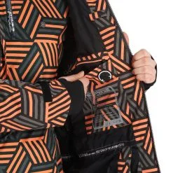 Rehall, Kiki-R Ski-jas Dames Gunmetal Blocks Grijs -Ski-Jassen Winkel rehall kiki r aa jas gevoerd dames gunmetal blocks grijs 22rehal142v4 BI 12