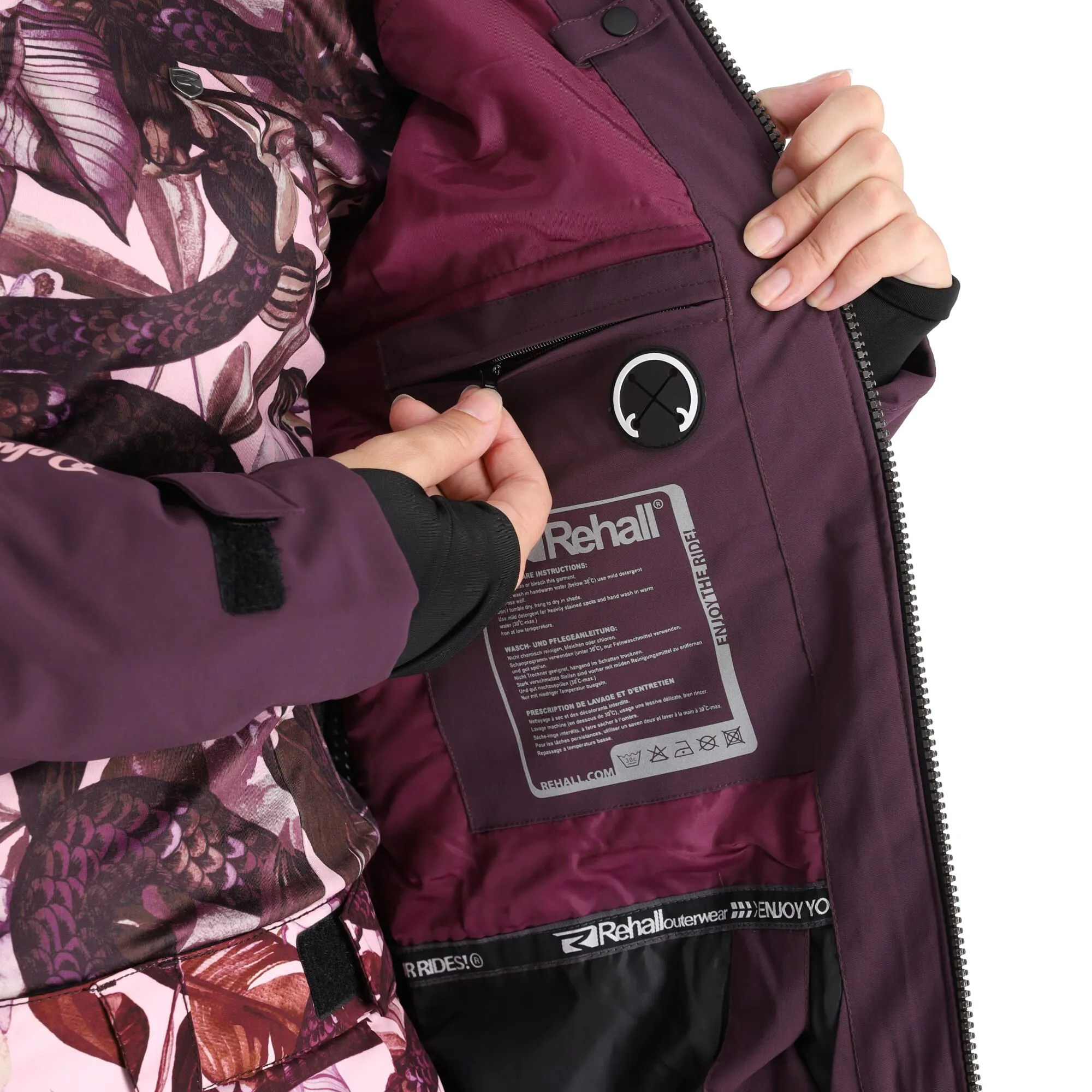 Rehall, Kiki-R Ski-jas Dames Snake Roze 11 Rehall, Kiki-R Ski-jas Dames Snake Roze - Afbeelding 9