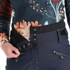 Rehall, Leila-R Skibroek Dames Navy Blauw -Ski-Jassen Winkel rehall leila r ba skibroek gevoerd dames navy blauw BA21reh141a BI 05