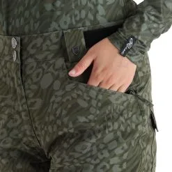 Rehall, Lise-R Skibroek Dames Dusty Panther Groen -Ski-Jassen Winkel rehall lise r ba skibroek gevoerd dames dusty panther groen 22rehal146v5 BI 07