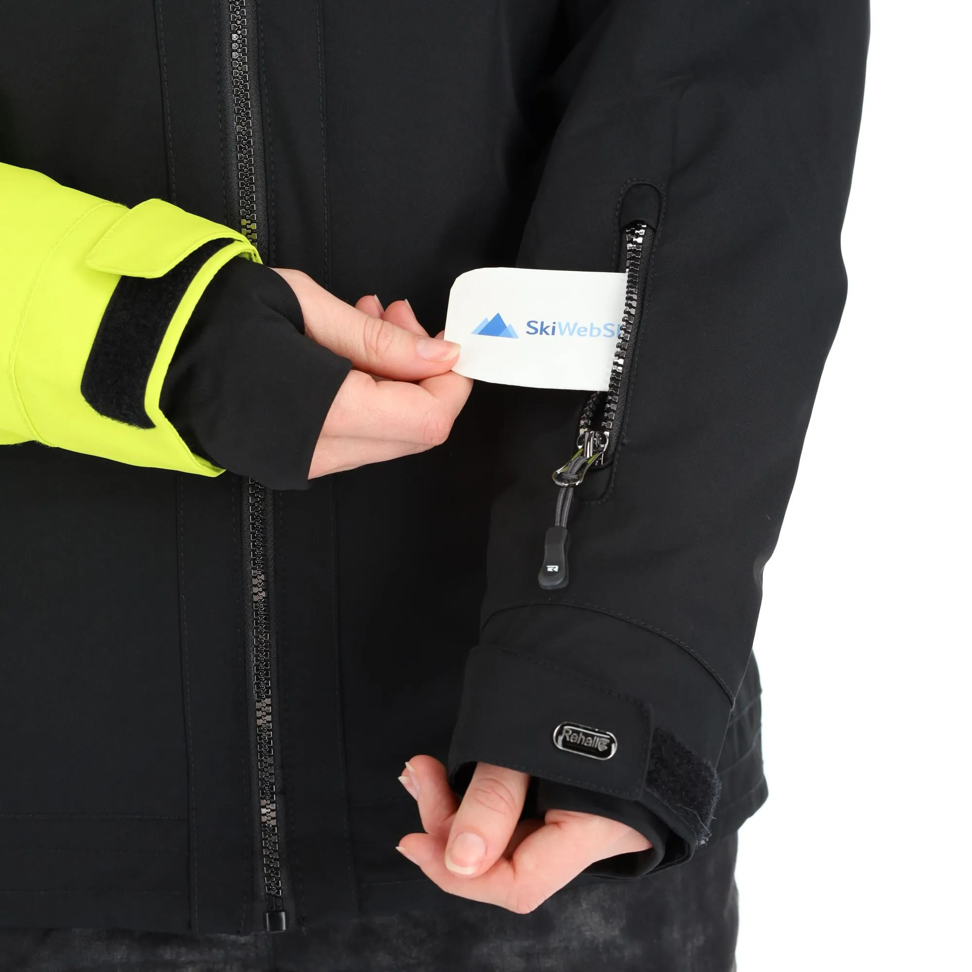 Rehall, Stormy-R Ski-jas Dames Lime Groen/Zwart 8 Rehall, Stormy-R Ski-jas Dames Lime Groen/Zwart - Afbeelding 6