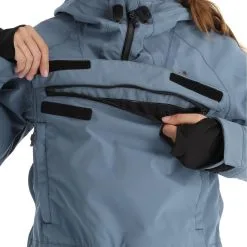 Rehall, Ziva-R Winter Anorak Dames Blauw -Ski-Jassen Winkel rehall ziva r af anorak dames blauw 22rehal144v5 BI 09