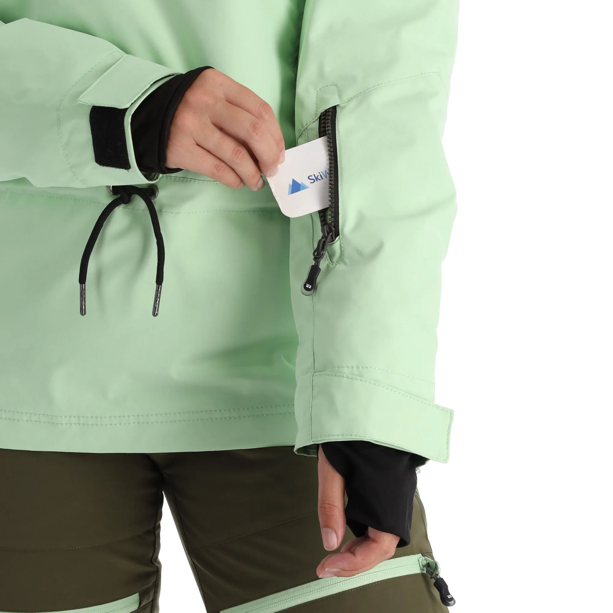 Rehall, Ziva-R Winter Anorak Dames Pastel Groen 9 Rehall, Ziva-R Winter Anorak Dames Pastel Groen - Afbeelding 7