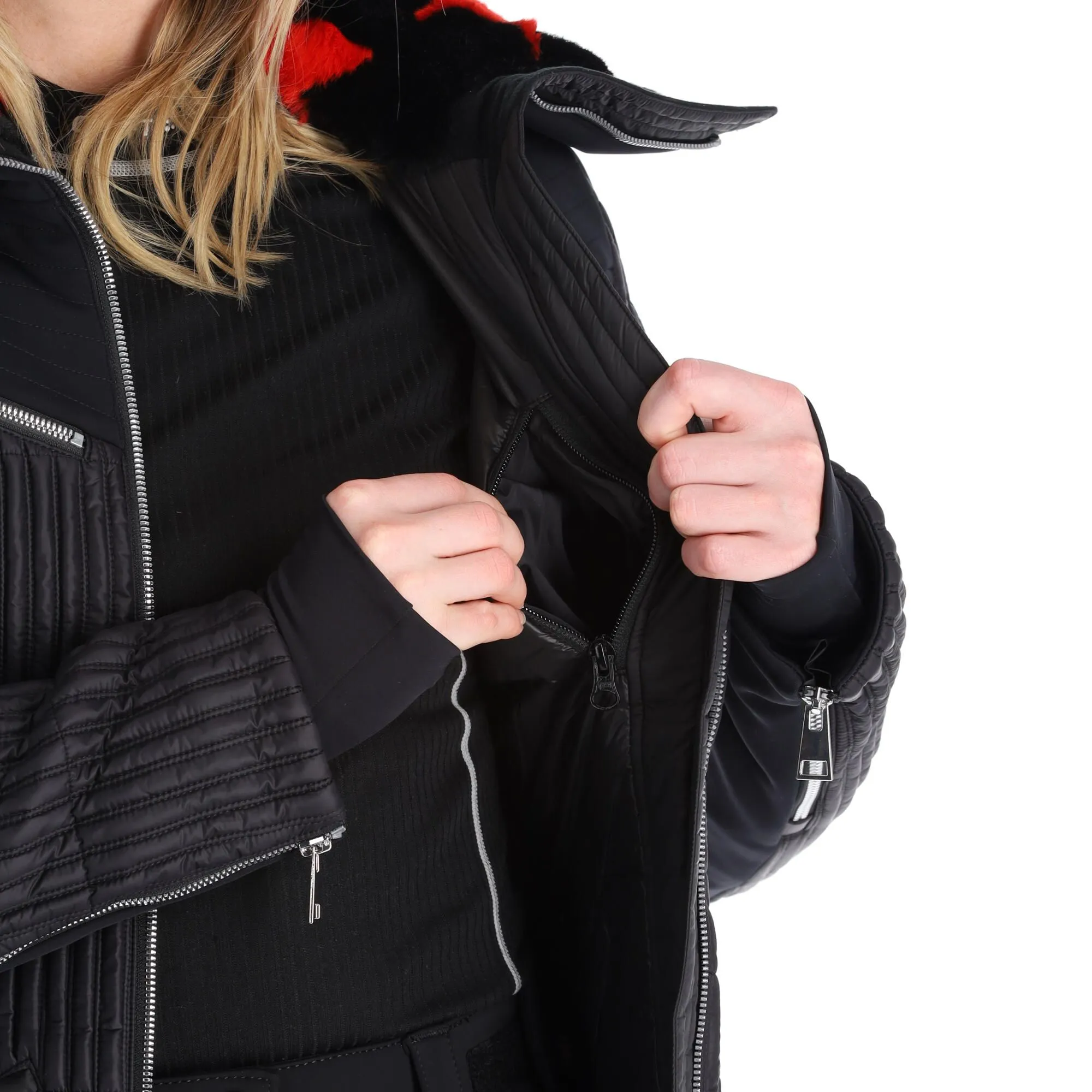 Rossignol, Maddy-Star Jc De Castelbajac Ski-jas Dames Zwart 17 Rossignol, Maddy-Star Jc De Castelbajac Ski-jas Dames Zwart - Afbeelding 15