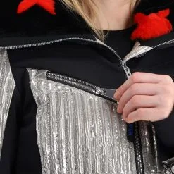 Rossignol, Maddy-Star Sl Jc De Castelbajac Ski-jas Dames Zilver -Ski-Jassen Winkel rossignol maddy star sl jc de castelbajac aa jas gevoerd dames 22rossi104v1 BI 13