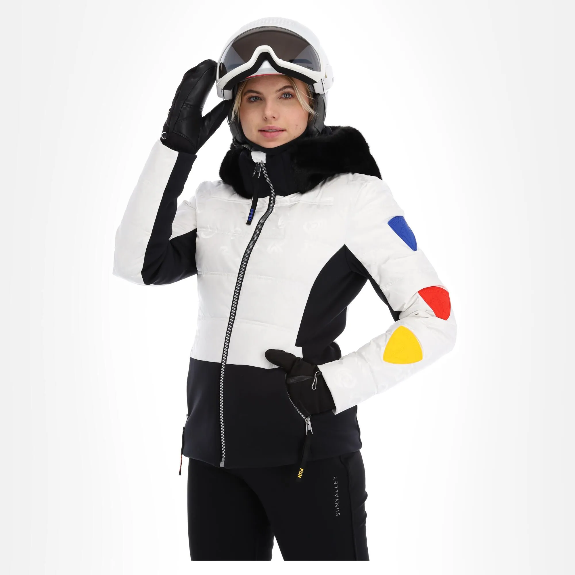 Rossignol, Twins Down Jc De Castelbajac Ski-jas Dames Wit 3 Rossignol, Twins Down Jc De Castelbajac Ski-jas Dames Wit