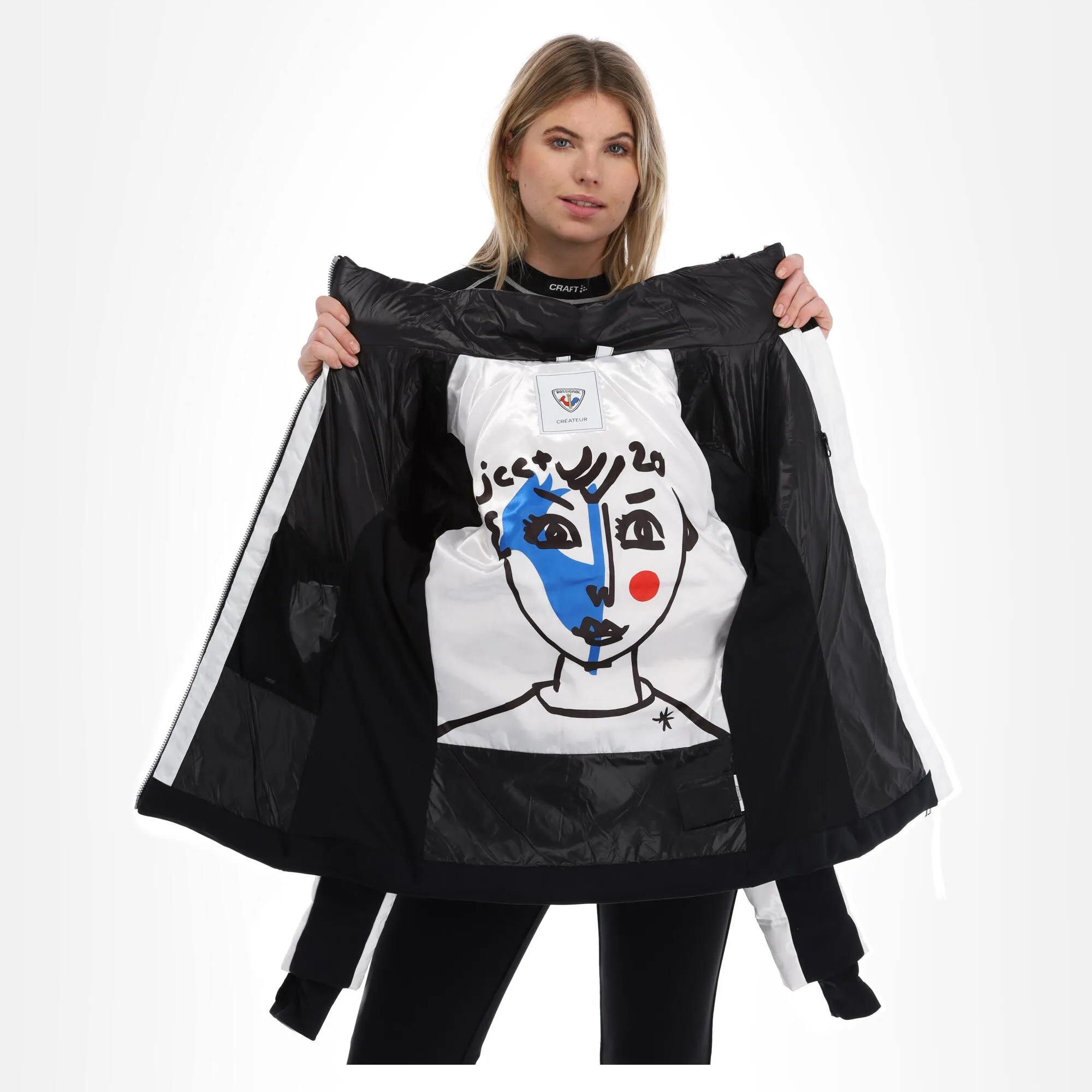 Rossignol, Twins Down Jc De Castelbajac Ski-jas Dames Wit 7 Rossignol, Twins Down Jc De Castelbajac Ski-jas Dames Wit - Afbeelding 5