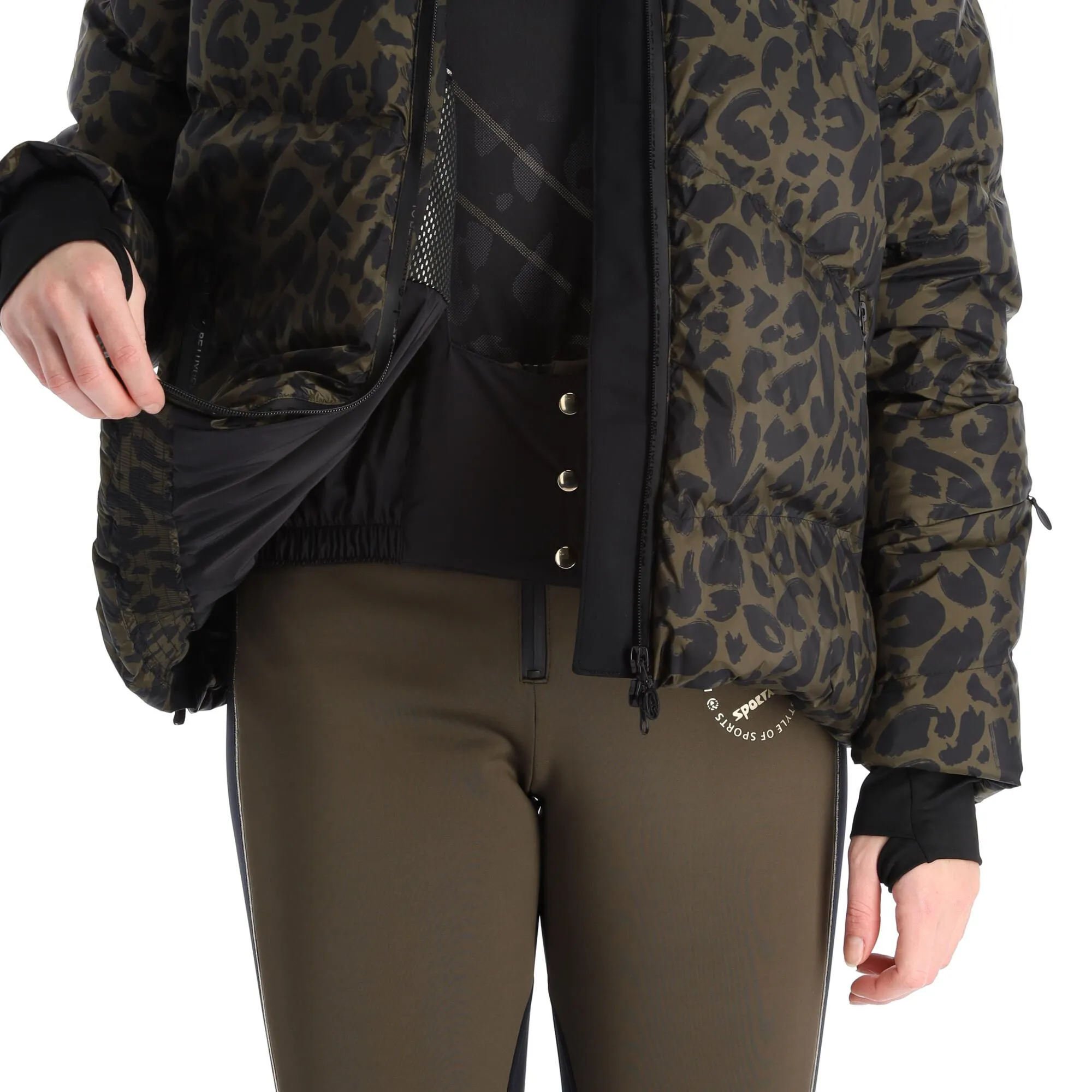 Sportalm Kitzbühel, 9820552135 Ski-jas Dames Olive Groen, Zwart 10 Sportalm Kitzbühel, 9820552135 Ski-jas Dames Olive Groen, Zwart - Afbeelding 8