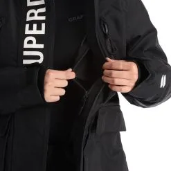 Superdry, Rescue Jacket Ski-jas Dames Zwart -Ski-Jassen Winkel superdry rescue jacket aa jas gevoerd dames zwart 22super111v2 BI 16