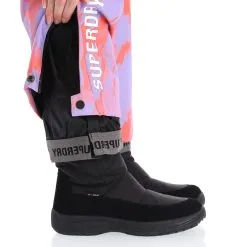 Superdry, Rescue Pant Skibroek Dames Brush Camo Lilac Roze -Ski-Jassen Winkel superdry rescue pant ba skibroek gevoerd dames brush camo lilac 22super106v1 BI 07