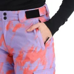 Superdry, Rescue Pant Skibroek Dames Brush Camo Lilac Roze -Ski-Jassen Winkel superdry rescue pant ba skibroek gevoerd dames brush camo lilac 22super106v1 BI 08