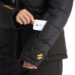 Superdry, Snow Luxe Puffer Ski-jas Dames Zwart -Ski-Jassen Winkel superdry snow luxe puffer ad midlayer dons jas dames zwart 22super110v2 BI 08