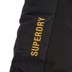 Superdry, Snow Luxe Puffer Ski-jas Dames Zwart -Ski-Jassen Winkel superdry snow luxe puffer ad midlayer dons jas dames zwart 22super110v2 BI 15