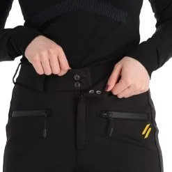 Superdry, Softshell Slalom Pant Skibroek Dames Zwart -Ski-Jassen Winkel superdry softshell slalom pant ba skibroek gevoerd dames zwart 22super107v1 BI 05