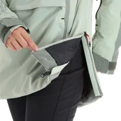 Tenson, Aerismo Jackorak Ski-jas Dames Grey Groen -Ski-Jassen Winkel tenson aerismo jackorak aa jas gevoerd dames grey groen 22tenso103v2 BI 13