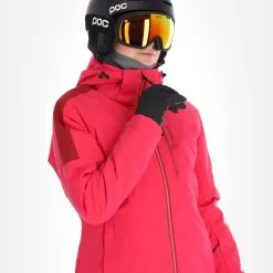 Tenson, Core Ski Jacket Ski-jas Dames Cerise Rood -Ski-Jassen Winkel tenson core ski jacket aa jas gevoerd dames cerise rood AA21ten107a BI 05