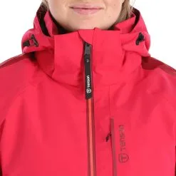 Tenson, Core Ski Jacket Ski-jas Dames Cerise Rood -Ski-Jassen Winkel tenson core ski jacket aa jas gevoerd dames cerise rood AA21ten107a BI 07