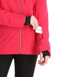 Tenson, Core Ski Jacket Ski-jas Dames Cerise Rood -Ski-Jassen Winkel tenson core ski jacket aa jas gevoerd dames cerise rood AA21ten107a BI 08