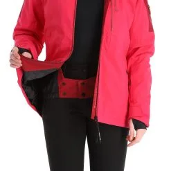 Tenson, Core Ski Jacket Ski-jas Dames Cerise Rood -Ski-Jassen Winkel tenson core ski jacket aa jas gevoerd dames cerise rood AA21ten107a BI 09
