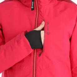 Tenson, Core Ski Jacket Ski-jas Dames Cerise Rood -Ski-Jassen Winkel tenson core ski jacket aa jas gevoerd dames cerise rood AA21ten107a BI 11