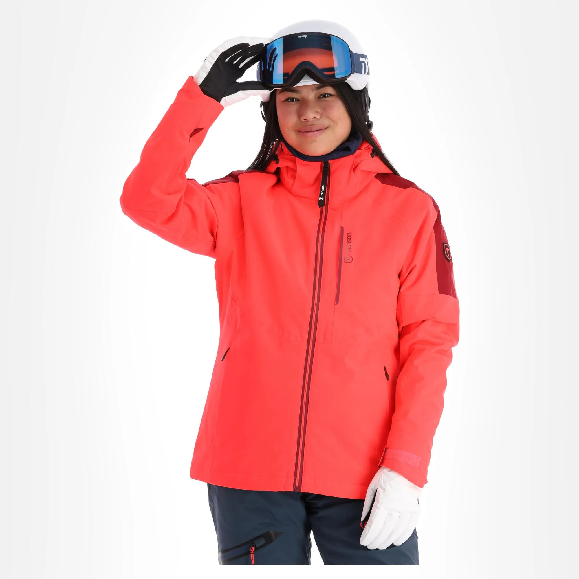 Tenson, Core Ski Jacket Ski-jas Dames Coral Roze 3 Tenson, Core Ski Jacket Ski-jas Dames Coral Roze