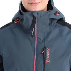 Tenson, Core Ski Jacket Ski-jas Dames Dark Blauw -Ski-Jassen Winkel tenson corepc plus jkt aa jas gevoerd dames dark blauw AA21ten107b BI 09