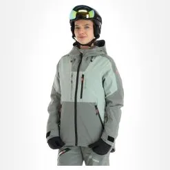 Tenson, Orbit Ski Jacket Ski-jas Dames Grey Groen -Ski-Jassen Winkel tenson orbit ski jacket aa jas gevoerd dames grey groen 22tenso104v2 BI 04