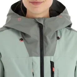 Tenson, Orbit Ski Jacket Ski-jas Dames Grey Groen -Ski-Jassen Winkel tenson orbit ski jacket aa jas gevoerd dames grey groen 22tenso104v2 BI 12